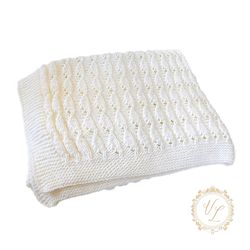 Baby Blanket Knitting Pattern | PDF Knit Pattern | Knitting Pattern Blanket | V2