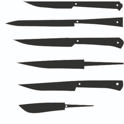 knife DXF file set