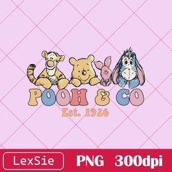 winnie the pooh png file, winnie the pooh est 1926, vintage pooh bear, pooh and friends, wdw trip, magic kingdom png