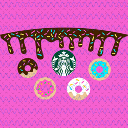 donut starbucks cup svg, full wrap donut drip for starbucks 24oz venti cold cup, svg digital download, starbucks cups sv