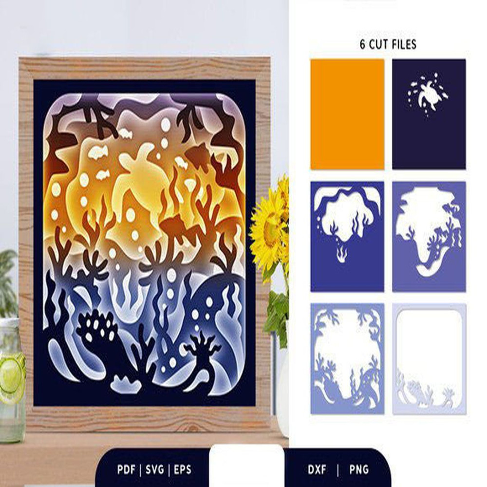 1080x1080 size Sea-Coral-Reef-3D-Layered-Paper-Cut-3D-SVG-67619999-2-580x386.jpg