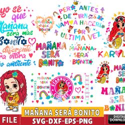 10 file maana ser bonito svg bundle ,karol g svg bundle