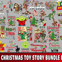 30 file christmas toy story bundle png , christmas png