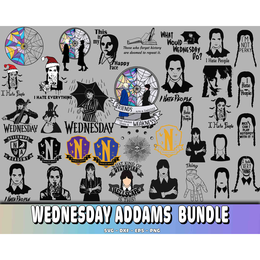 Wednesday Addams bundle svg.jpg