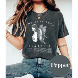 vintage y2k - taylor the eras tour comfort colors shirt, taylor merch, midnights taylor, meet me at midnight, anti-hero.