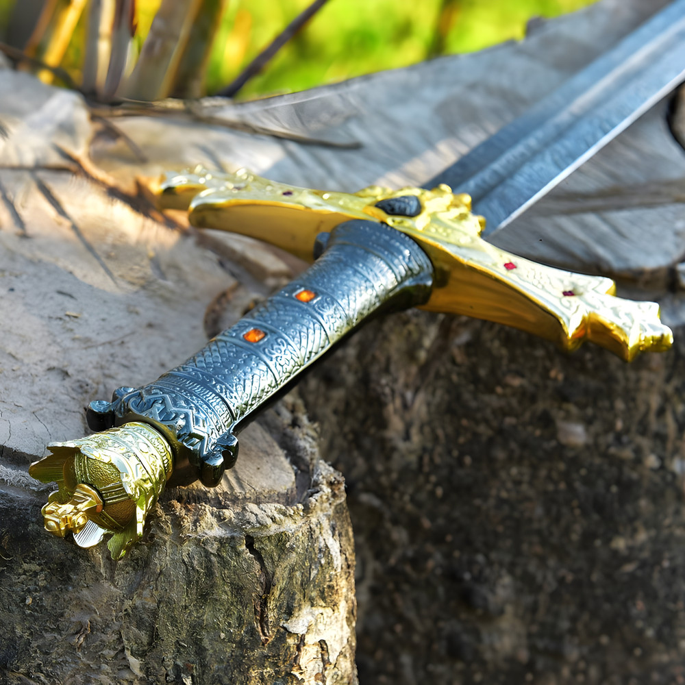 ASwordofLegendsHandForgedDamascusSteelVikingSwordwiththeBestQuality 1jpg