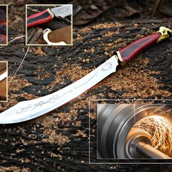 An Elven Masterpiece: Movie Replica Sword Elven Knife of Strider with Wall Mount Display