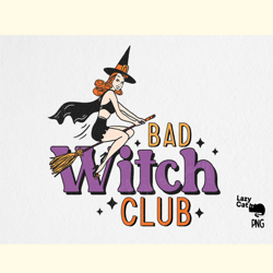 bad witch club halloween sublimation