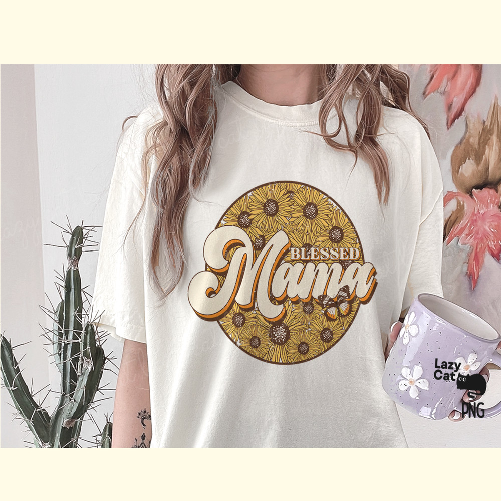 Blessed Mama Sunflower PNG Sublimation_ 1.png