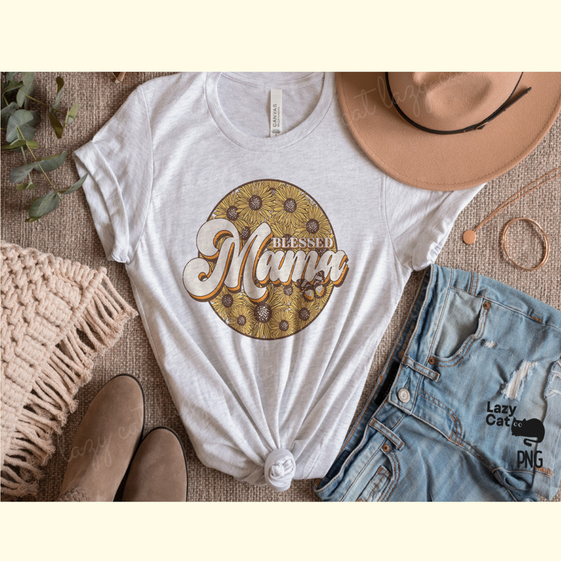Blessed Mama Sunflower PNG Sublimation_ 4.png