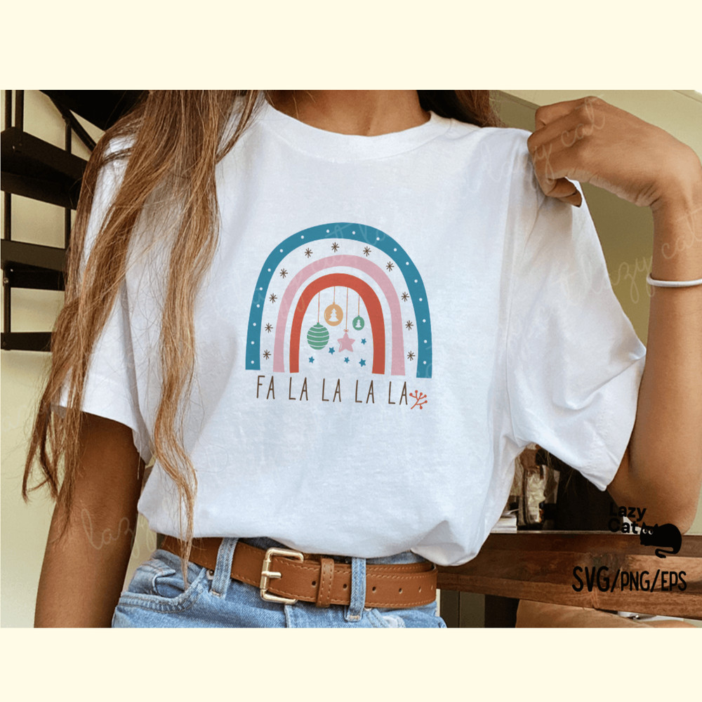 Boho Christmas Rainbow SVG Bundle_ 14.png