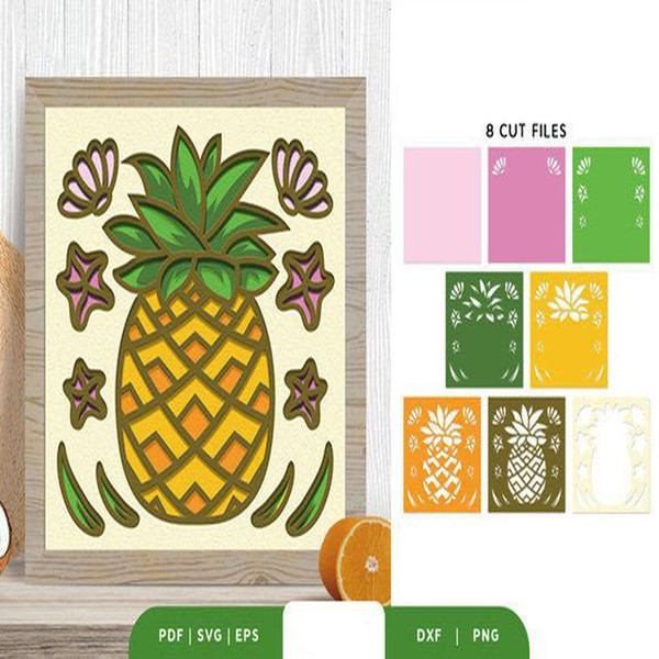 1080x1080 size Pineapple-3D-Shadow-Box-Paper-Cut-SVG-3D-SVG-67617993-2-580x386.jpg