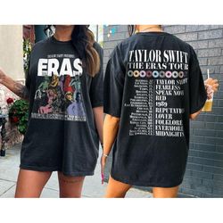 the eras tour vintage 2 side shirt 03, taylor's version tshirt, the eras tour 2023 sweatshirt, taylor retro concert hood