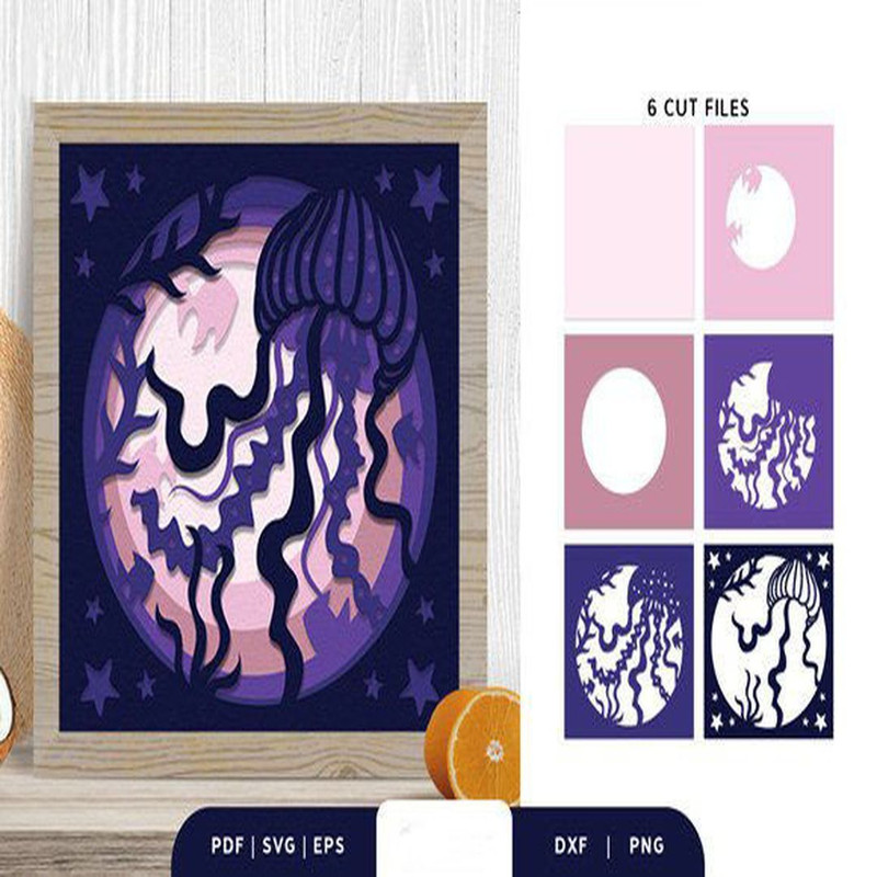 1080x1080 size Giant-Jellyfish-3D-Layered-Paper-Cut-3D-SVG-67538229-2-580x386.jpg
