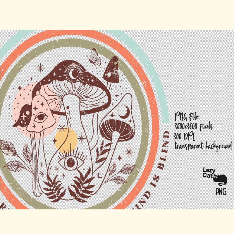 Boho Mushroom Quote PNG Sublimation_ 0.png
