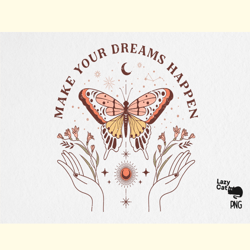 boho mystical butterfly png sublimation
