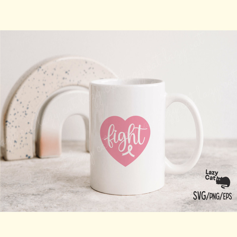 Breast Cancer Love Heart SVG Design_ 2.png