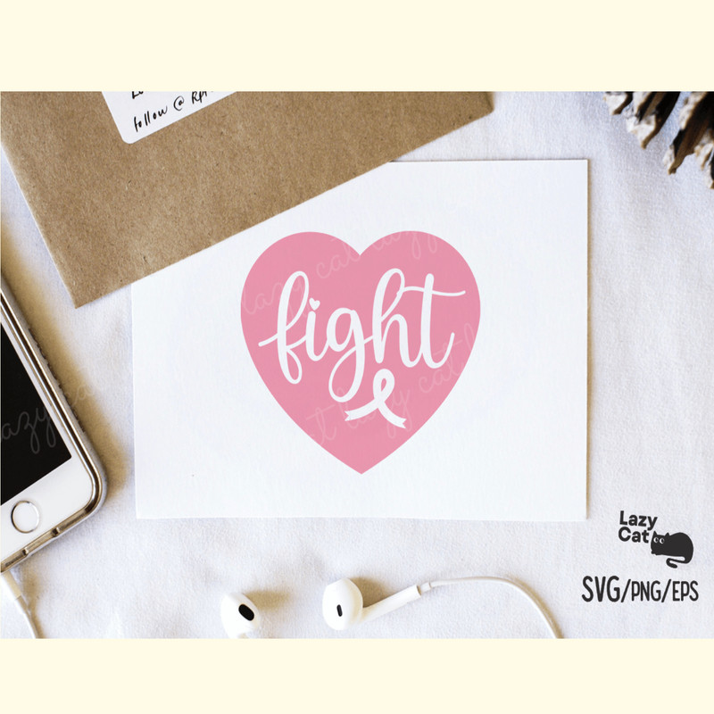 Breast Cancer Love Heart SVG Design_ 3.png