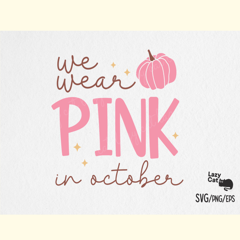 Breast Cancer Pink October SVG Design.png