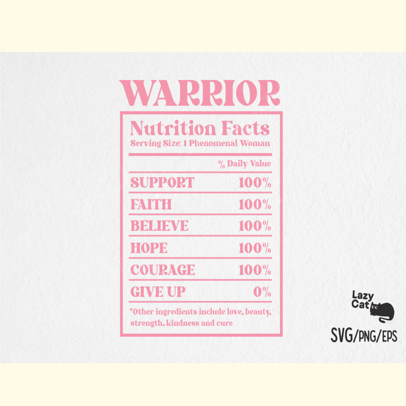 Breast Cancer Warrior Quote SVG Design.png