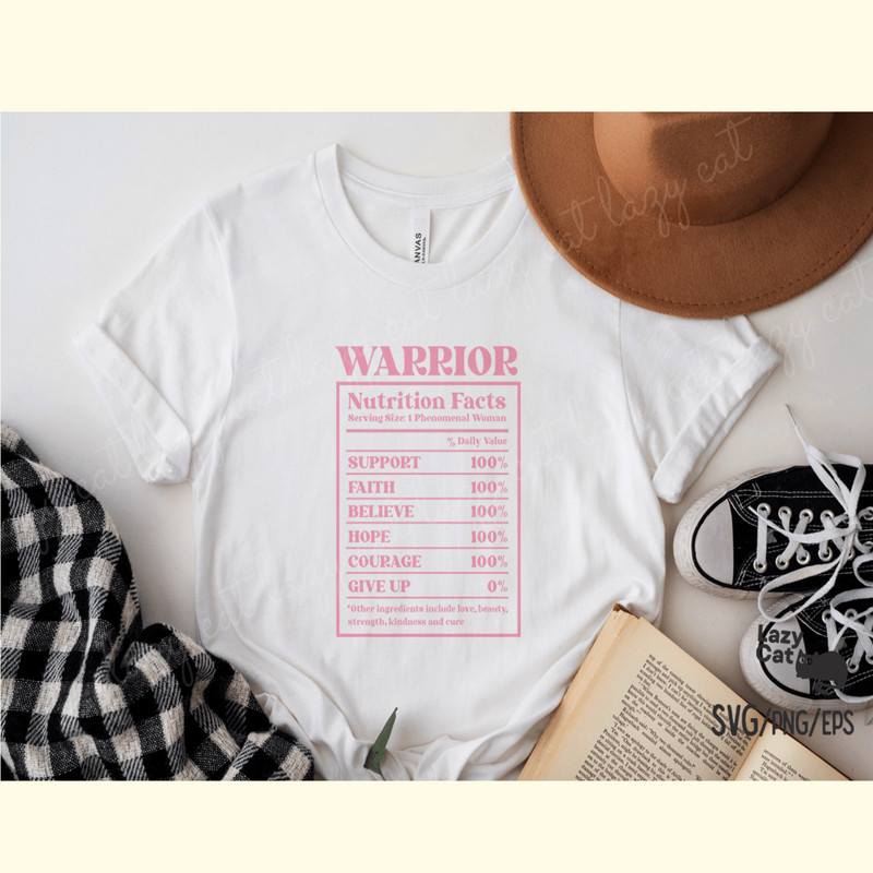 Breast Cancer Warrior Quote SVG Design_ 0.png