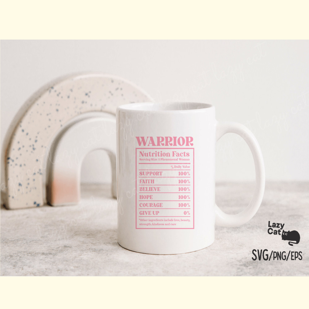Breast Cancer Warrior Quote SVG Design_ 2.png