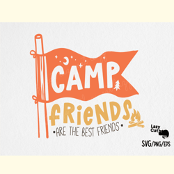 camp friends camping svg design