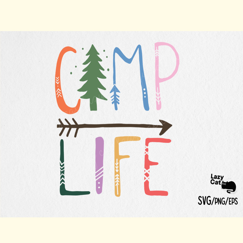 Camp Life Camping SVG Design.png