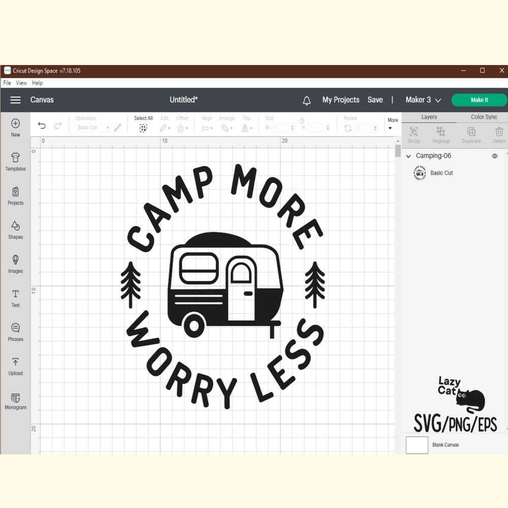 Camp More Worry Less Camping SVG Design_ 5.png