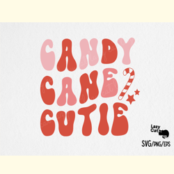 candy cane cutie christmas svg design