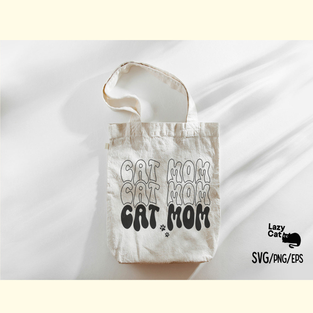 Cat Mom Retro SVG Design_ 1.png