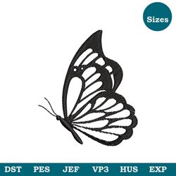 Butterfly Machine Embroidery Design File 6 Sizes, Pes, Dst, Jef Embroidery Design File - Instant Download