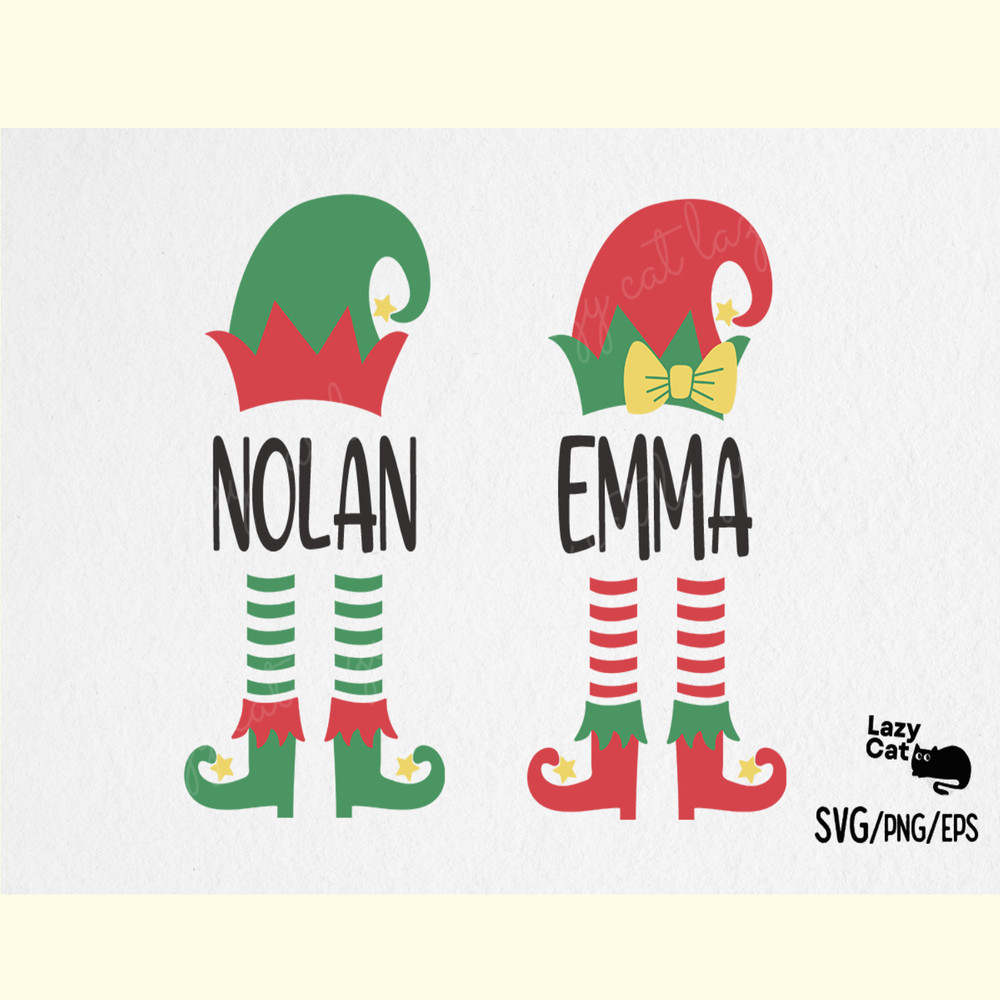 Christmas Elf Monogram SVG.png