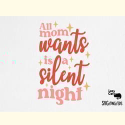 christmas mom quote svg design