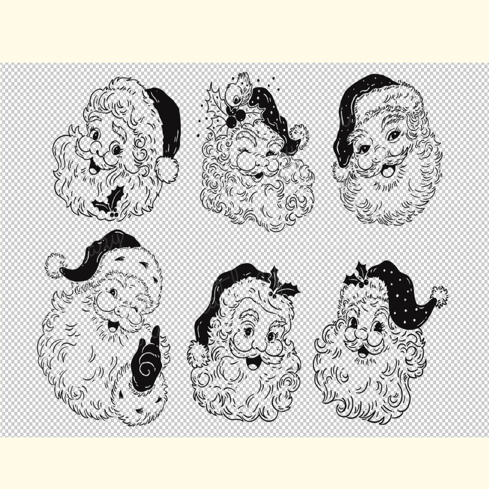 Christmas Vintage Santa SVG Bundle_ 0.png