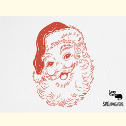 christmas vintage santa svg design