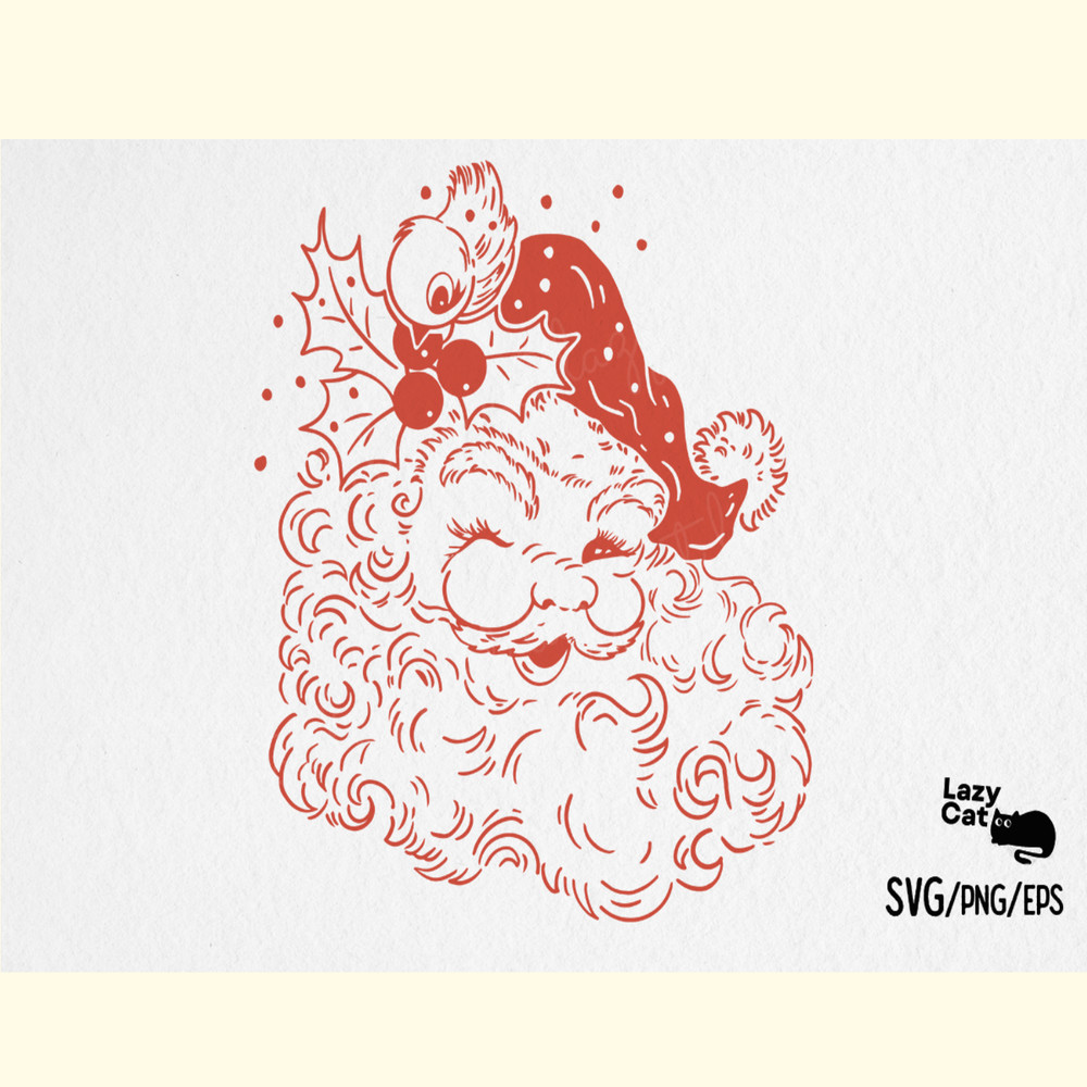 Christmas Vintage Santa SVG Design_ 2.png