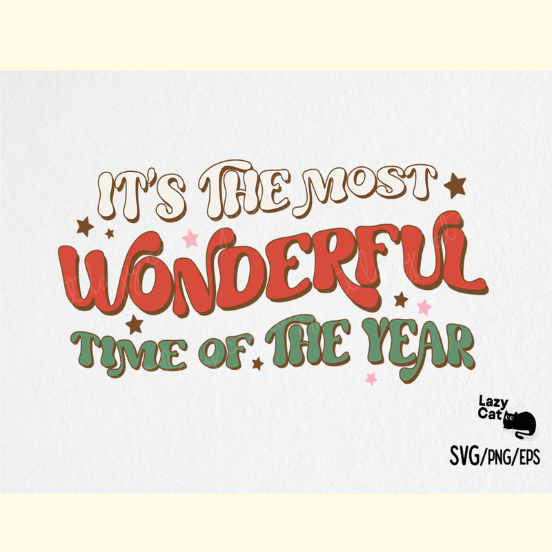 Christmas Wonderful Time  SVG Design.png