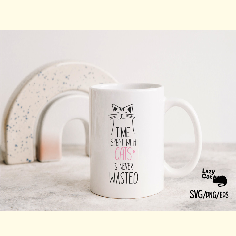 Cute Cat Quote SVG Design_ 1.png