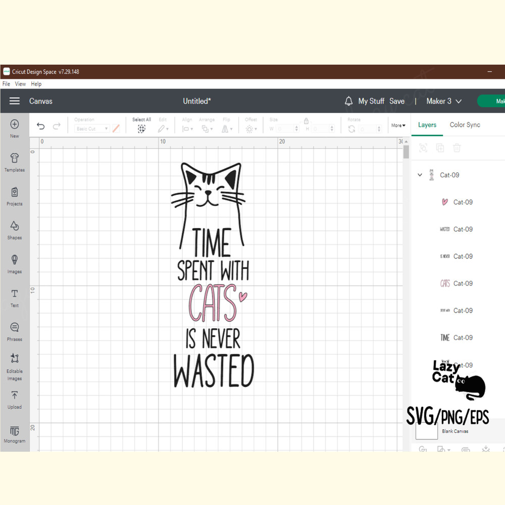 Cute Cat Quote SVG Design_ 4.png