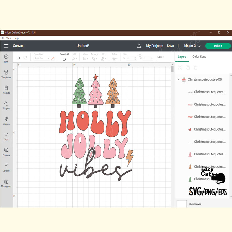 Cute Christmas Sayings SVG Holly Jolly_ 6.png