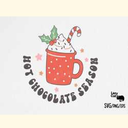 cute christmas sayings svg hot chocolate