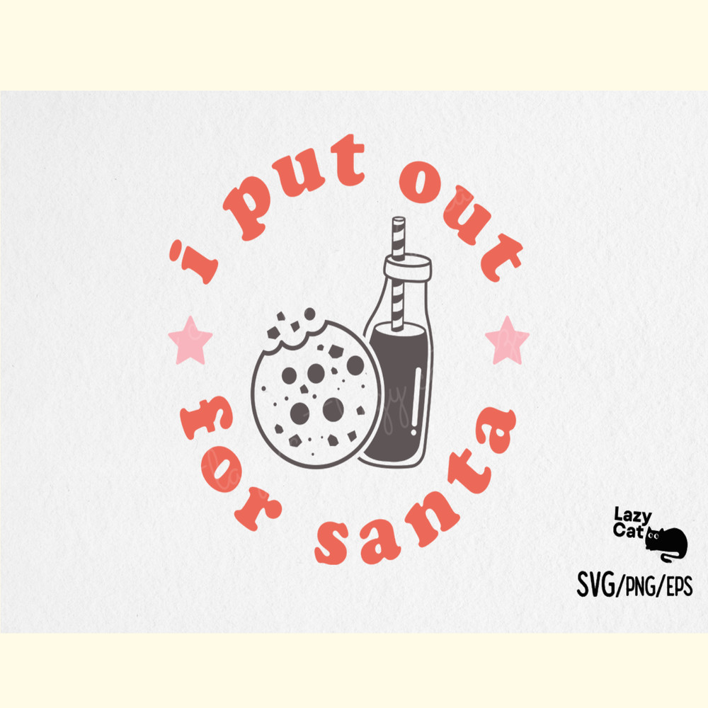 Cute Christmas Sayings SVG Milk & Cookie.png