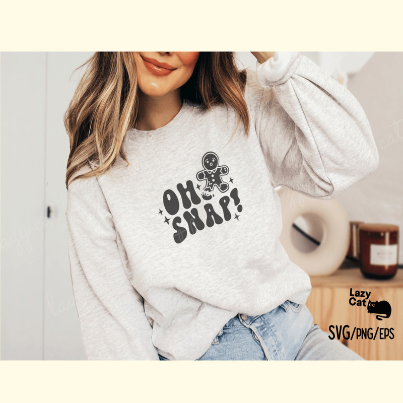 Cute Christmas Sayings SVG Oh Snap_ 2.png