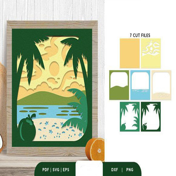 1080x1080 size Beach-View-with-Coconut-Tree-Shadow-Box-3D-SVG-67526293-2-580x386.jpg