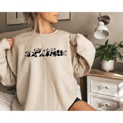 cute pandas shirt, panda sweatshirt, boho graphic shirt, y2k graphic tee, vintage panda outfit, cool unisex shirt, this