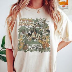 vintage retro disney animal kingdom shirt, character mickey minnie and friends chip dale pooh shirt, wdw retro shirt, sa