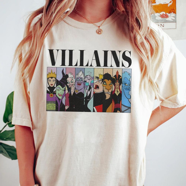 Retro Vintage 90s Disney Villains Shirt, Funny Villain Shirt - Inspire  Uplift