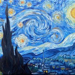 starry night painting fantasy original art vinsent van gogh reproduction oil painting on canvas hand painted