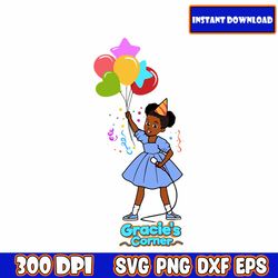gracie's corner png bundles, gracie's corner birthday png, birthday girl, 1st birthday png, birthday gift gracie's